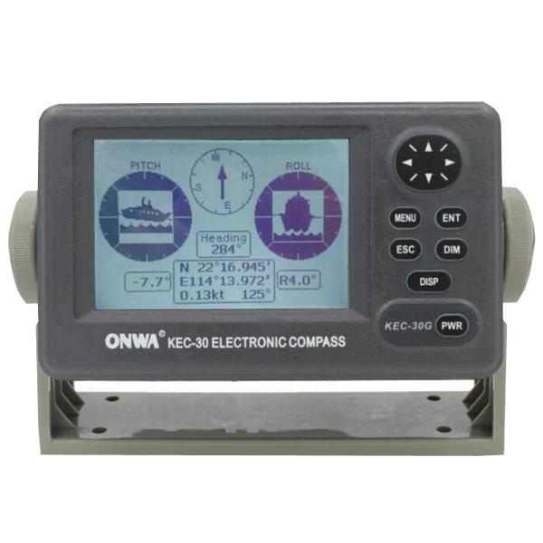 Bússola eletrônica Fluxgate KEC-30G MK2 ONWA com GPS