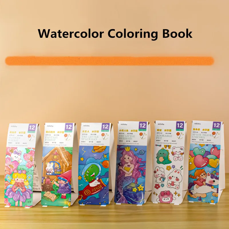 

Kindergarten Children's DIY Watercolor Coloring Book Sticky Note Graffiti Drawing Portable Pen School Office Supply Stationery