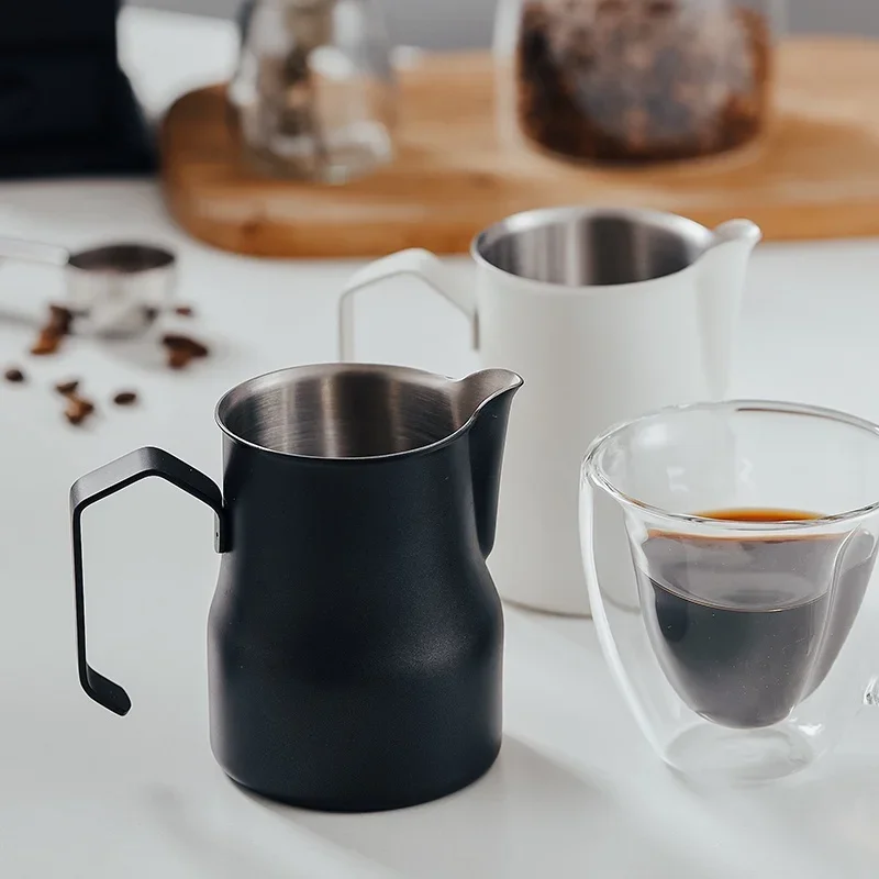 القهوة الحليب Frother إبريق تبخير أباريق المهنية الحليب رغوة كريم صانع باريستا كرافت اسبريسو لاتيه الفن إبريق #3