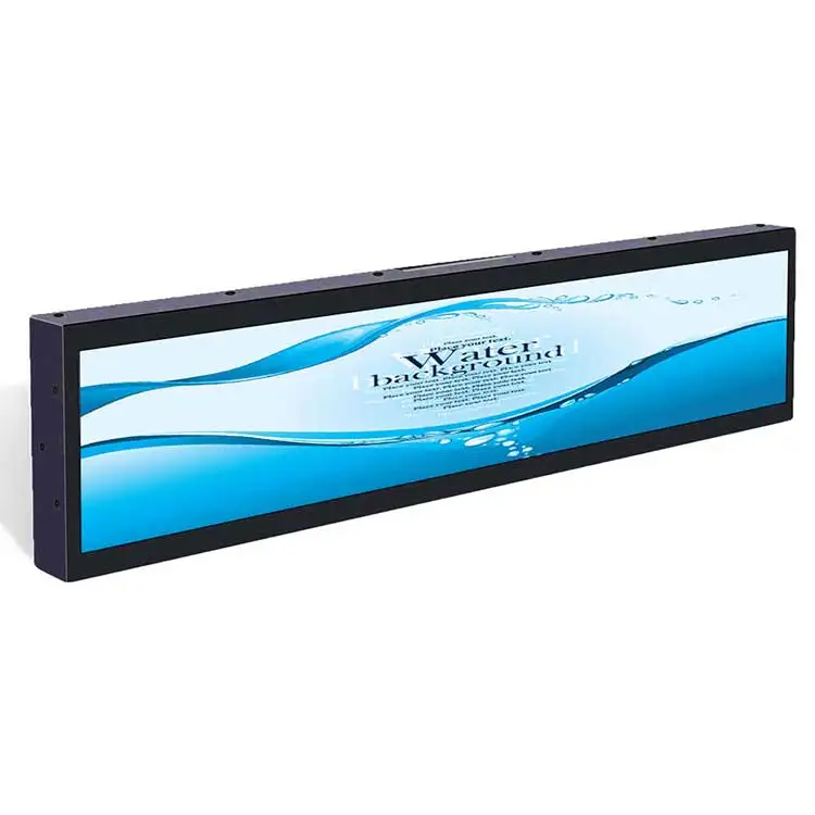 New 19/21/24/28//29/36/43/46/ Inch Lcd Screen Stretched Bar Digital Shelf Display/edge Display/wide Lcd Panel Sign