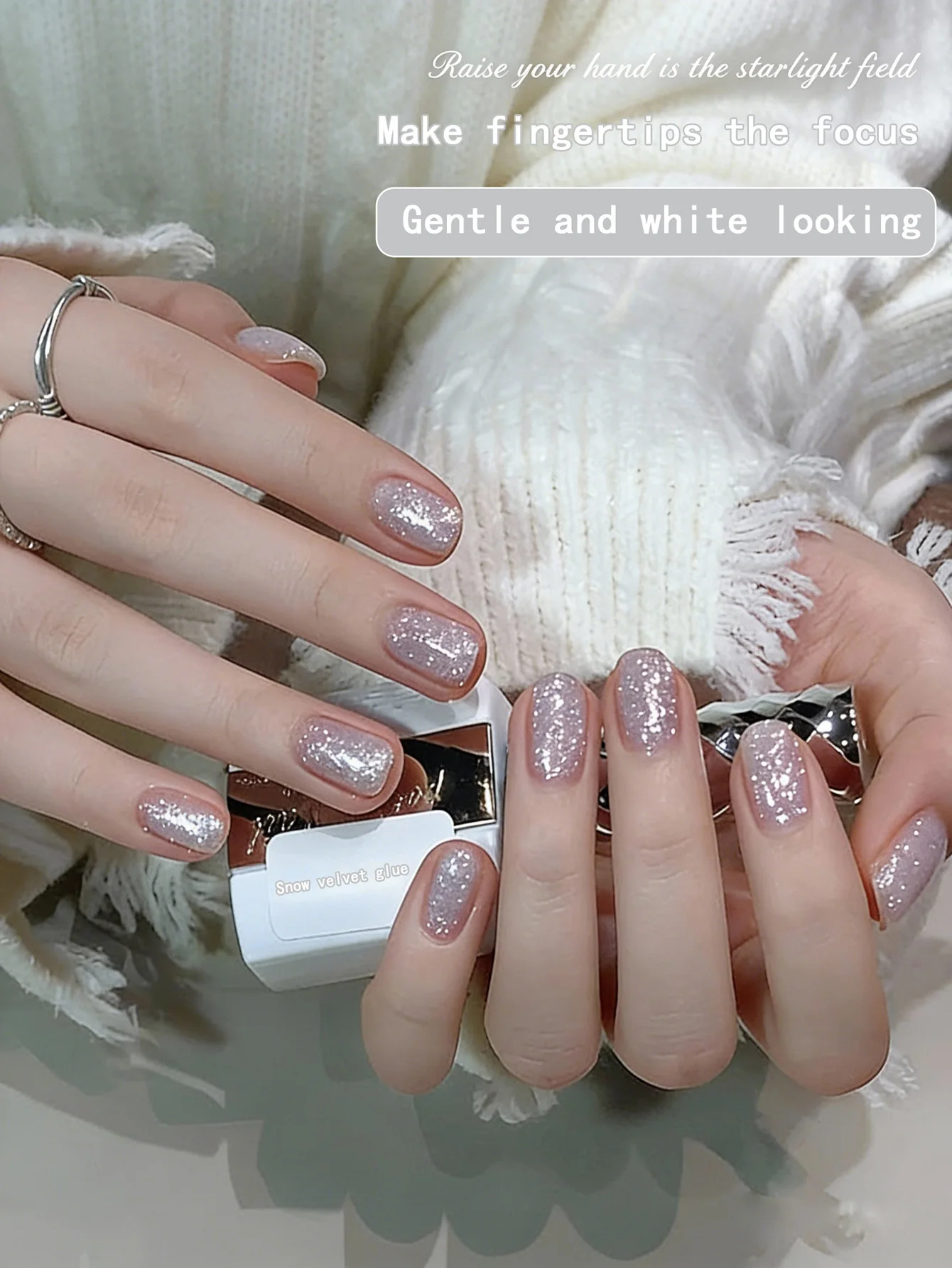 Colle pour vernis à ongles en velours de neige, populaire en 2026, fournitures de technologie des ongles, cadeaux pour femmes, nouvelle collection hiver chaud