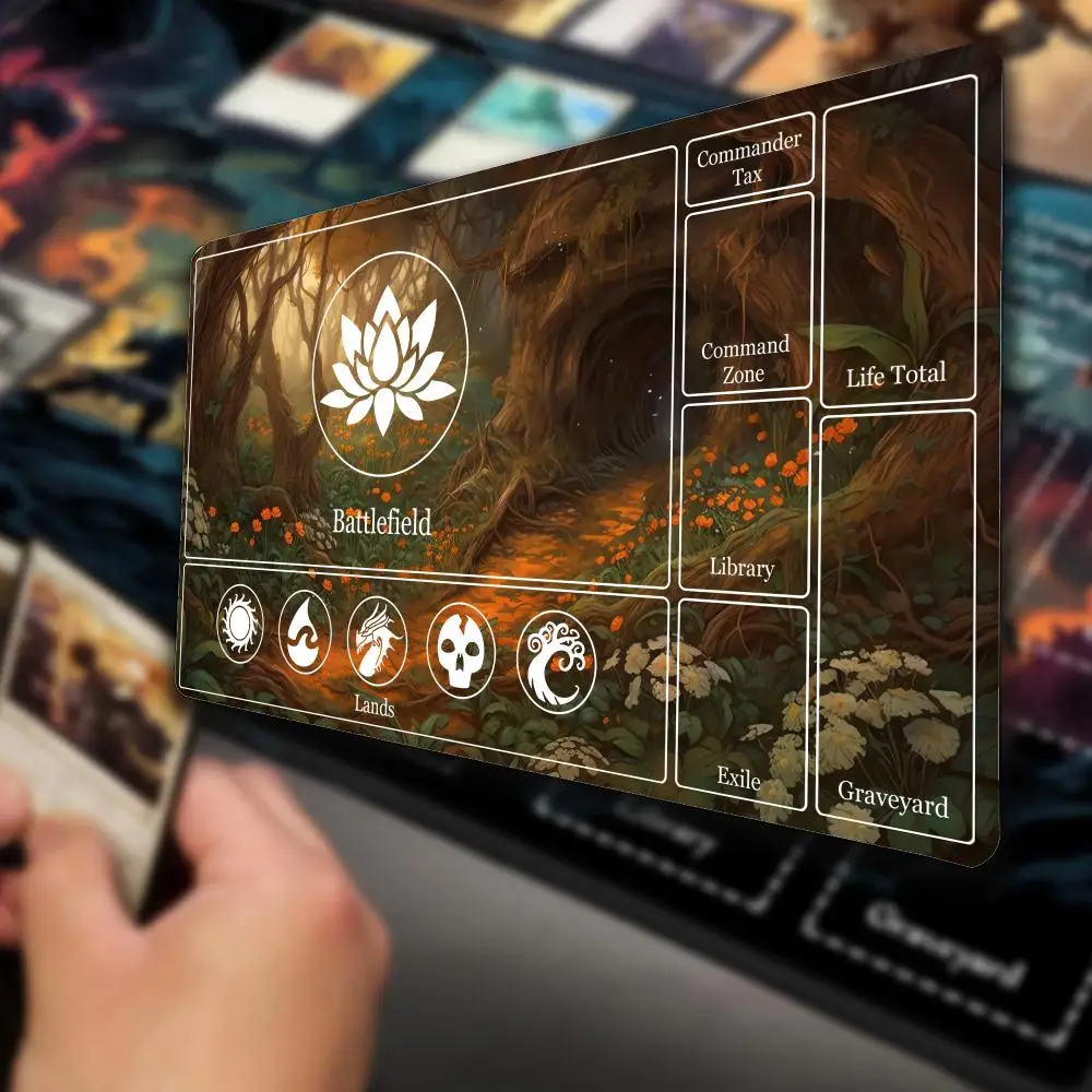 

TCG card trading game mouse pad rubber anti slip large computer laptop desktoppad thick keyboard PC accessories lock edge design