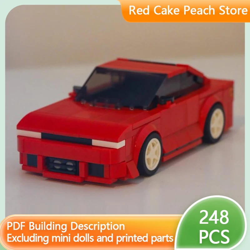 

Модель скоростного гоночного автомобиля MOC, строительные кирпичи S14, спортивная купе, модульная технология, детские праздничные подарки, сборные игрушки, костюм