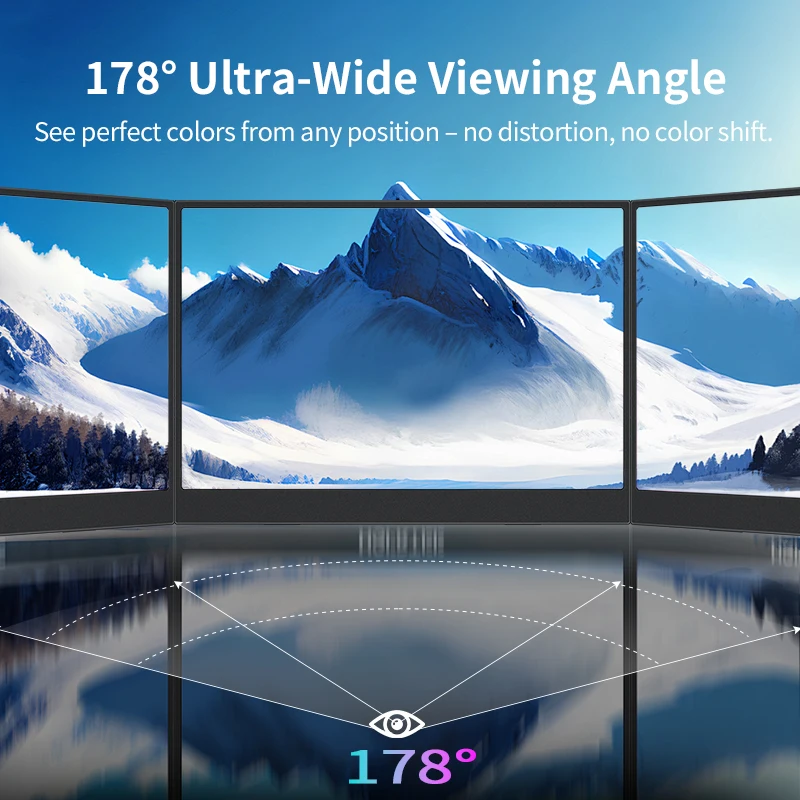 15.6 ''FHD 1080P 250cd/m2 dual Type-c และอินเทอร์เฟซ HDMI Ultra-Slim แบบพกพาสําหรับแล็ปท็อปพีซีโทรศัพท์ PS4/5 Xbox สวิทช์