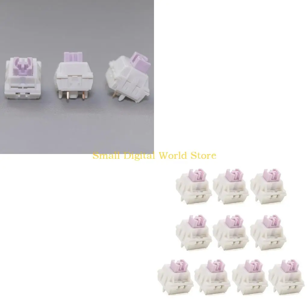 77UB JWICK JWK Milk Pre-Lubed Switch Linear 5 Pin Actuation 67g Bottom Out For MX Mechanical Keyboard Hotswap PCB
