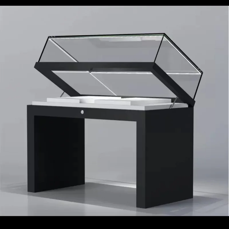 

Custom. Museum Display Cabinet Hydraulic Cultural Relics Calligraphy and Painting Exhibition Showcase Antique Glass Cabin