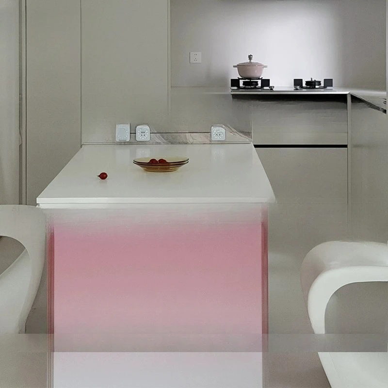 r matte acrylic luminous table legs transparent suspended table feet one-shaped island platform support feet