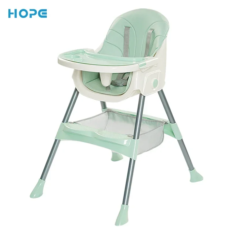 Best Selling Multifunction Portable Plastic Kids Dining Children High Chair Adjustable Baby Dining Chair With Feeding Trays