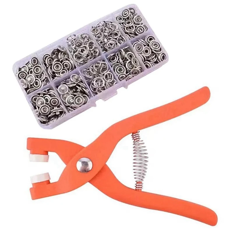 1Set Five-Claw Buckle Installation Tool Pliers Set Sewing-Free Invisible Snap Buttons Are Suitable For DIY Crafts