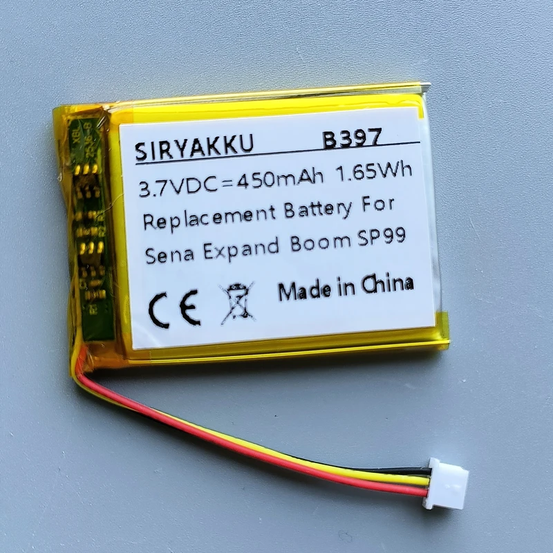 بطارية بديلة Lipo XK423040 لسيارة Sena spoom SP99 لتصليح سماعات الرأس الرياضية