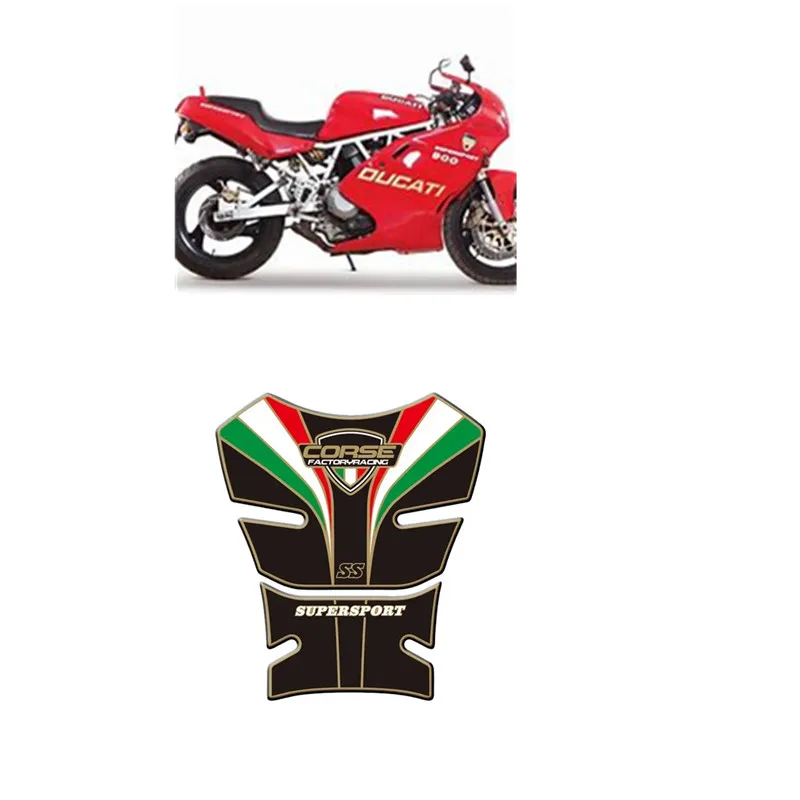 For Ducati SS Supersport 1989 - 1998 Motorcycle Tank Pad Protector 3D Gel Sticker Decal - 4