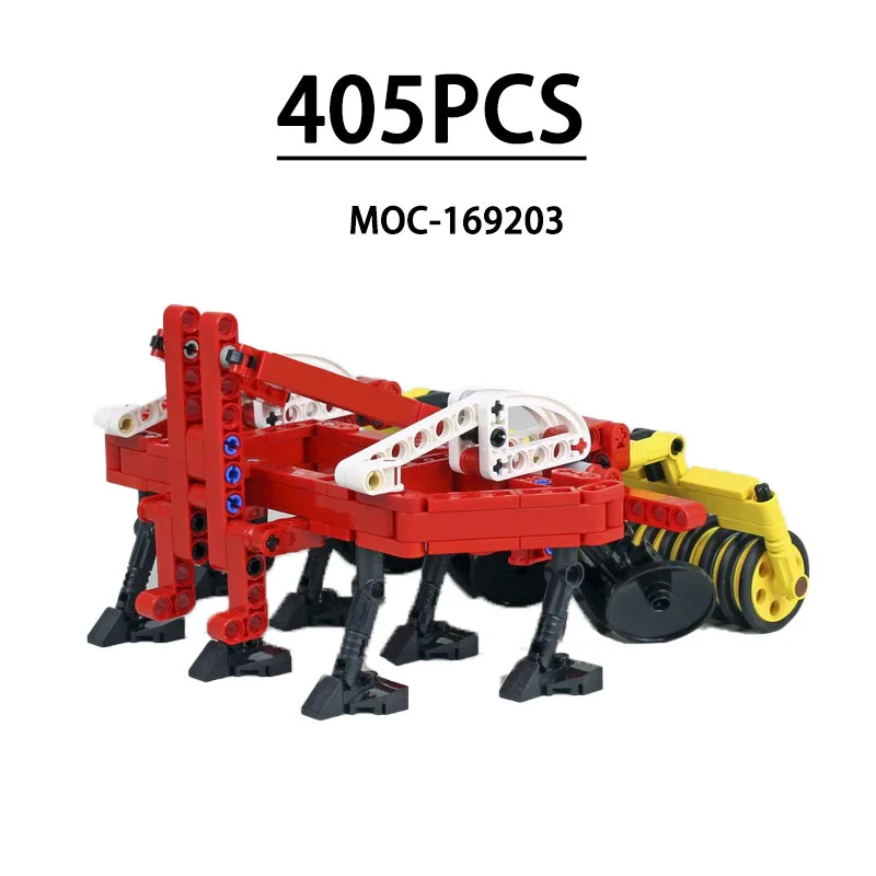 

Строительный блок MOC- 169203 Транспортный трактор 3020, культиватор, модель сельскохозяйственной техники, 405 шт., игрушки для мальчиков, рождественские игрушки, подарок