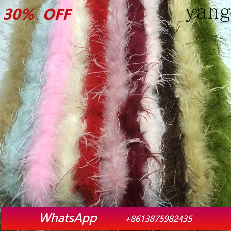 

Yjq 5 шт. цветные пушистые полоски из страусиных перьев для рукавов, аксессуары для одежды, декор для сценических костюмов