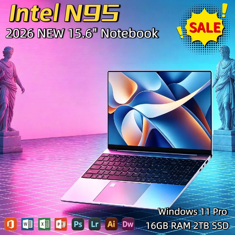 インテル-n95-2026-156インチ-ポータブル-ノートパソコン-32gb-ddr4-2tb-ssd-7500mah-オフィス-windows-11-ノートpc-ゲーミング-バックライト付き-指紋認証-プロ仕様