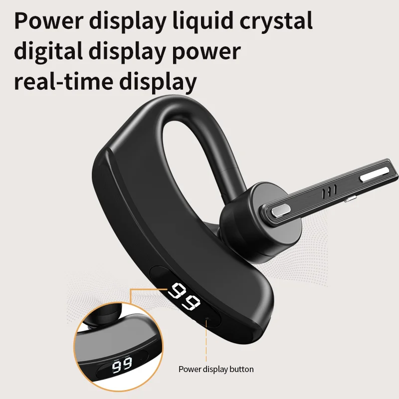 eppfun Bluetooth 5.2 Headset Wireless Earphones Handsfree Noise Reduction Headphones With AptX HD Dual Mic For All Smart Phones