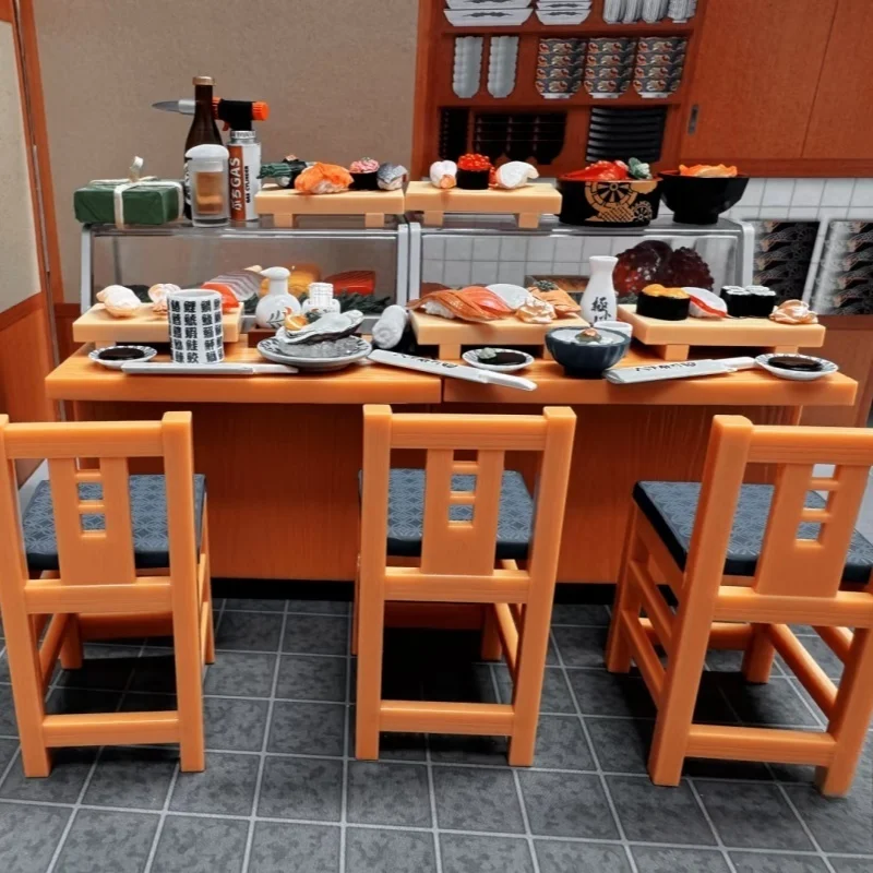 Re-Ment Shitamachi Humanistische Sushi Miniatuur Scène Model Trendy Collectie Leuk Cadeau Speelgoed Blind Box op voorraad Actiefiguur