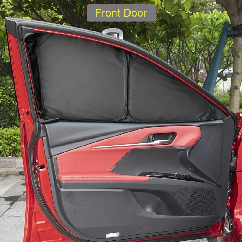 Car Black Window Privacy Sunshade Auto Anti-UV Heat Insulation Protect Cover Accessories For Toyora Camry XV70 XV80 2018-Present
