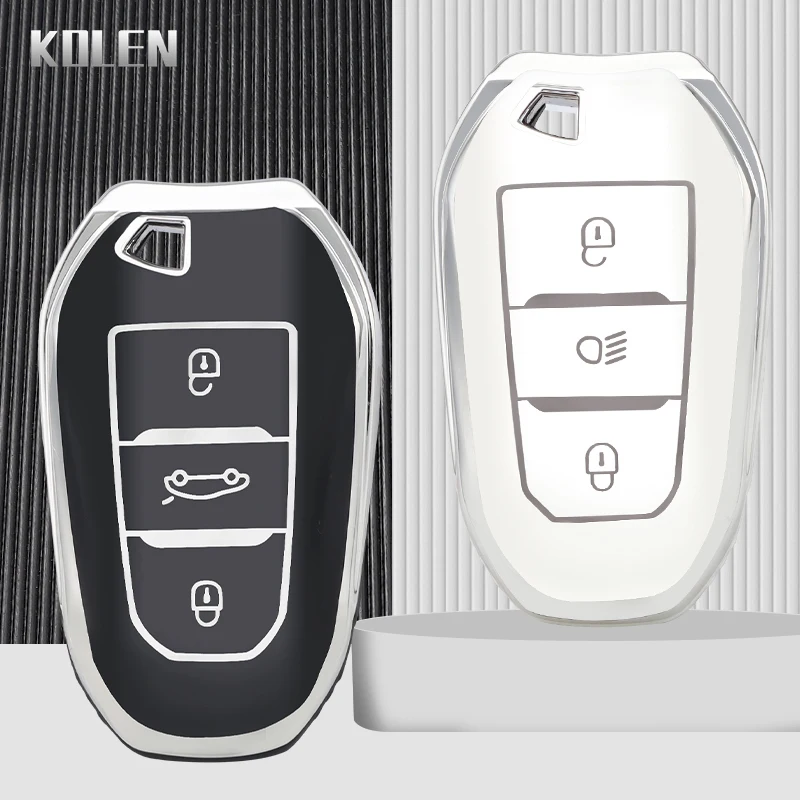 TPU Car Remote Key Case Cover Shell For Peugeot 2008 3008 4008 5008 308 408 508 Citroen C1 C2 C4 C6 C3-XR Picasso Grand DS3 DS5