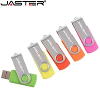 JASTER USB flash drive USB 2.0 Swivel design Pendrives 128GB 64GB 32GB 16GB 8GB 4GB 128MB high quality portable pen drive Gifts
