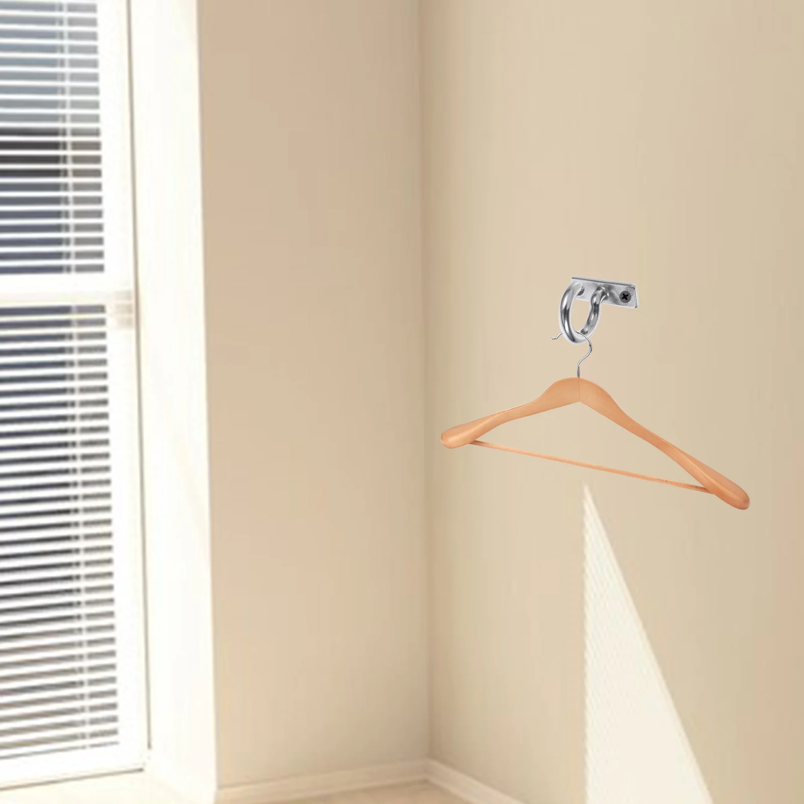 

Stainless Steel Hooks Wall Mount Ceiling Rotation Eye Plate Durable Hanger Hook Wall Pad Hanging Nail Car Storage