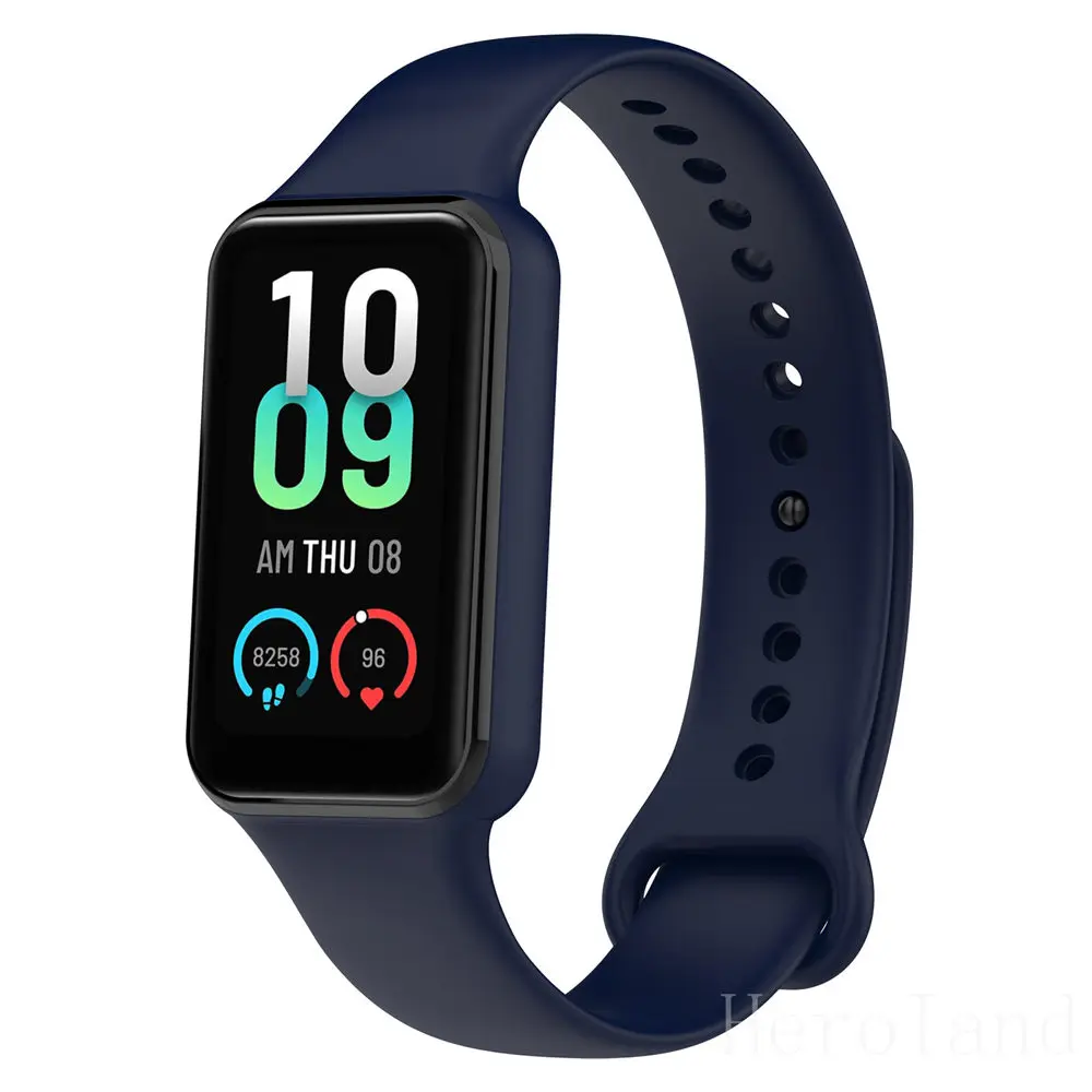 Модный силиконовый ремешок для часов Huami Amazfit Band 7 SmartWatch Band Браслет Soprt браслет для Amazfit band7 ремешок с пряжкой Новинка