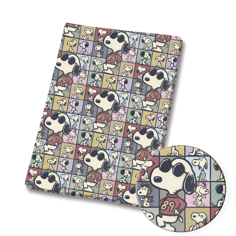 TAKARA TOMY Snoopy Fabric140x50CM Cartoon Printed Fabric Patchwork Tissue Kid Home Textile Sewing Doll Dress Curtain45312
