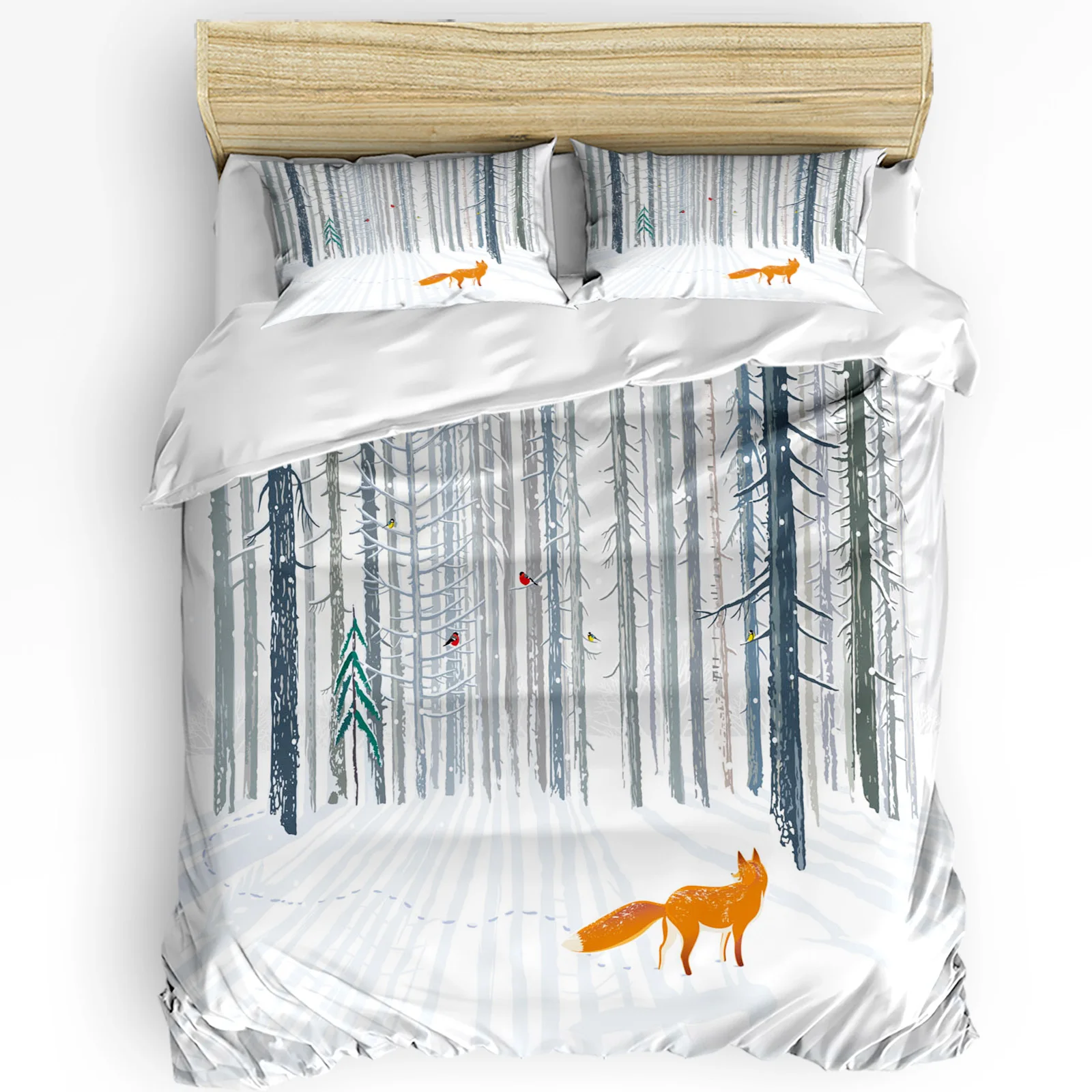 

Green Forest Sun Natural Landscape 3pcs Bedding Set For Bedroom Double Bed Home Textile Duvet Cover Quilt Cover Pillowcase