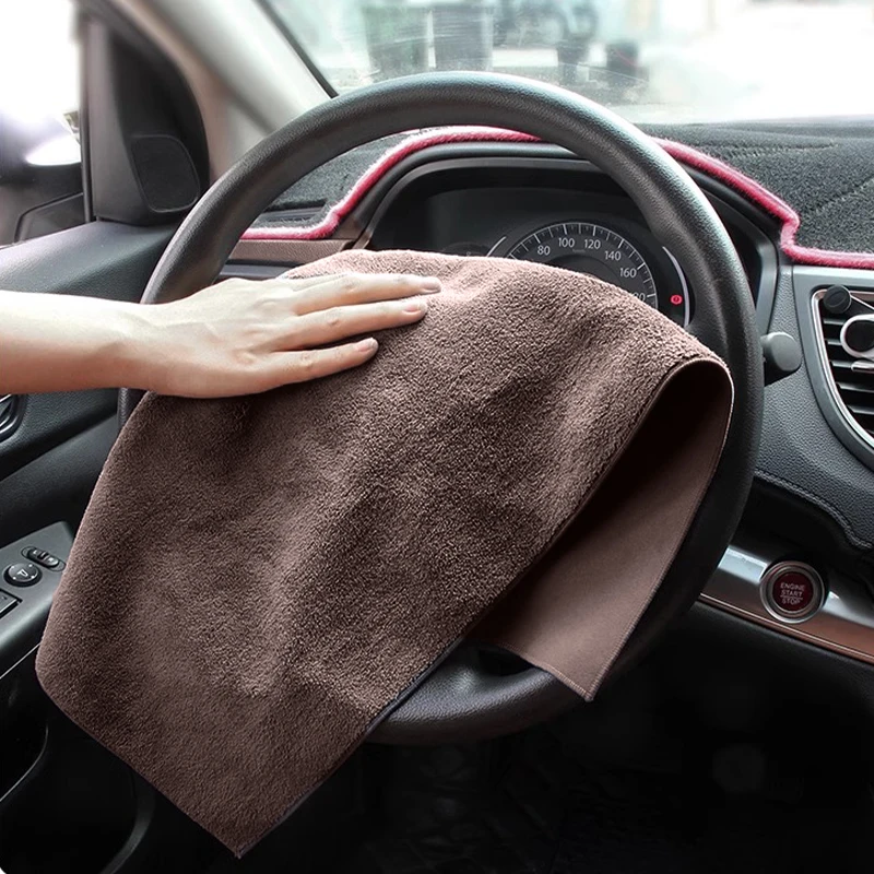 Car Wash Towels Artifical Suede Car Drying Coral Fleece Car Interior Cleaning Cloth Super Absorbent Car Drying Cloth