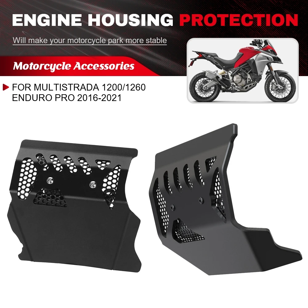 

For Ducati Multistrada 1200/1260 Enduro Pro 2016-2021 2019 2018 Motorcycle Front Engine Guard Baffle Engine Housing Protection