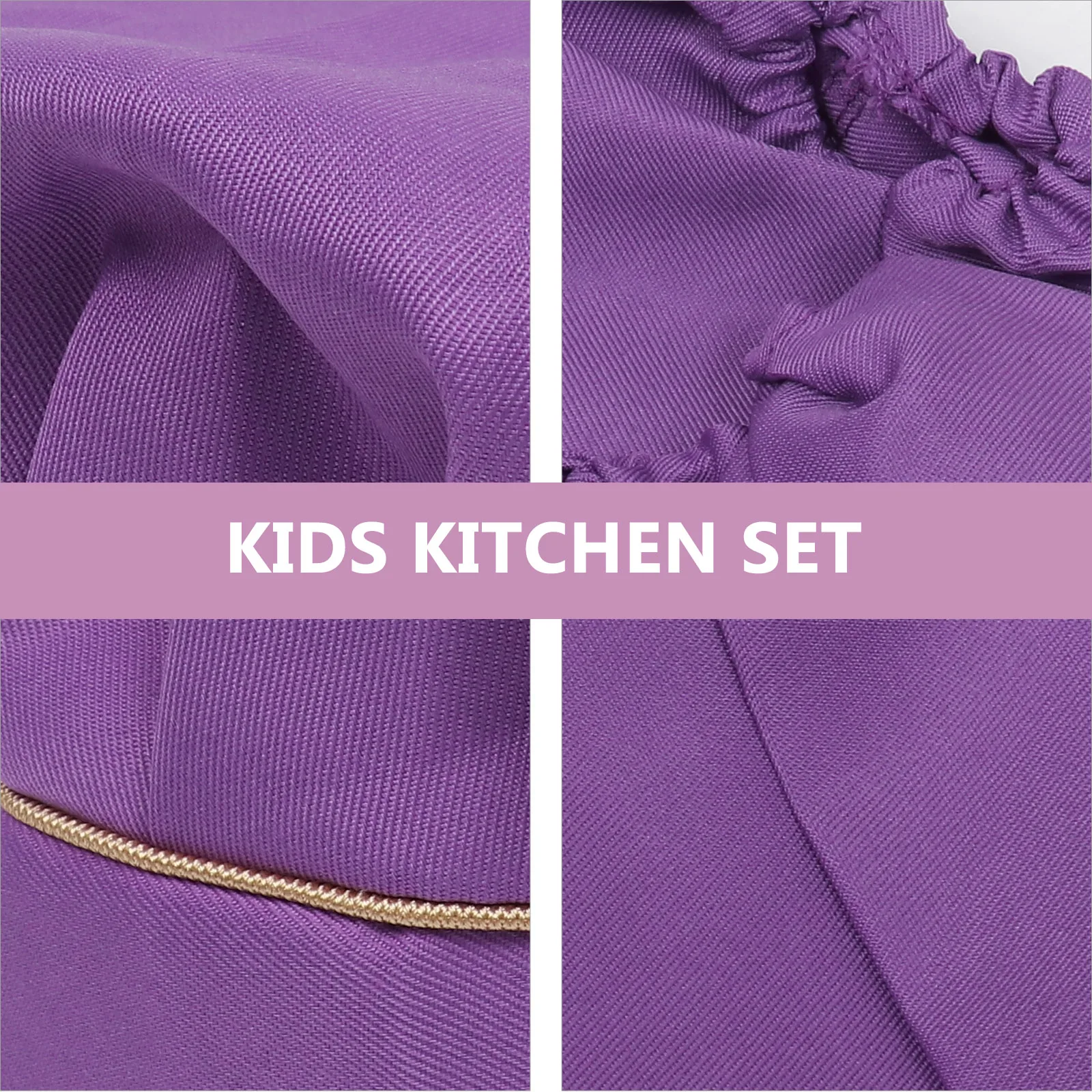 เด็ก Chef Playset หมวกผ้ากันเปื้อนเด็กทําอาหาร H Cuff ภาพวาดเสื้อผ้าเด็กชุดครัวทําความสะอาดง่ายสนุกบทบาทเล่น