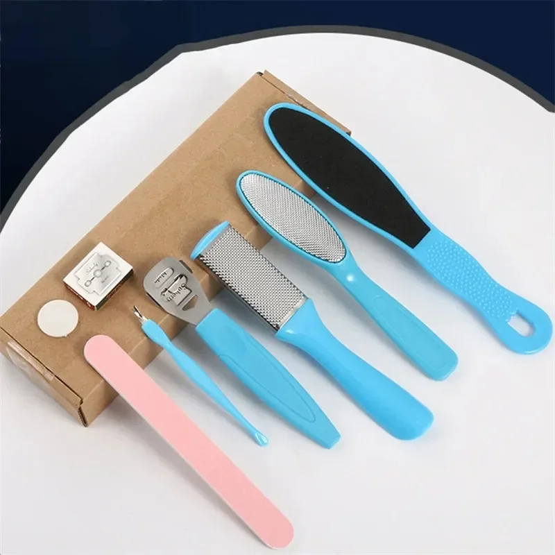 8Pcs Set Nails Accessories Exfoliating Heel Sharpener Heel Cramping Heel Crackles Removal Files