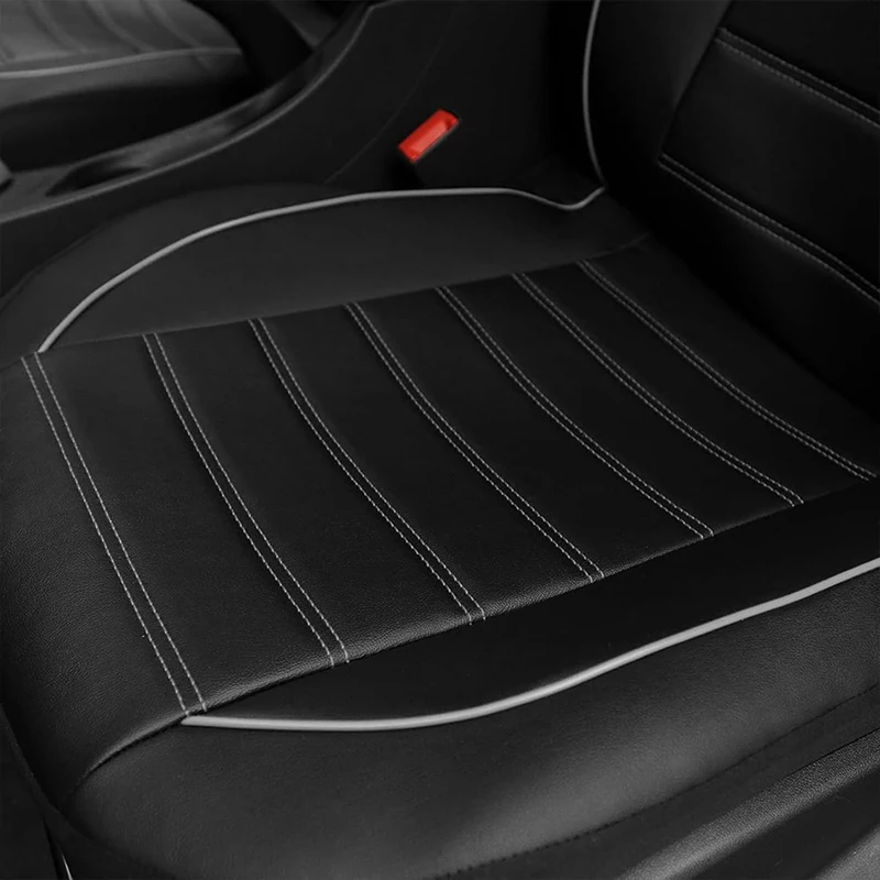 Ganzjahres-Universal-PU-Leder-Autositzbezug, vollständig umschließender Sitzschutz, wasserdicht, passend für Limousinen, SUVs, Pick-ups und LKWs – Detail 3