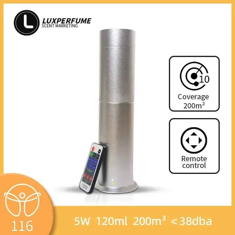 Aluminum Alloy Home Aroma Diffuser Room Fragrance Perfume Air Freshener Scent Diffuser Machine 200ML Essential Oil Capacity