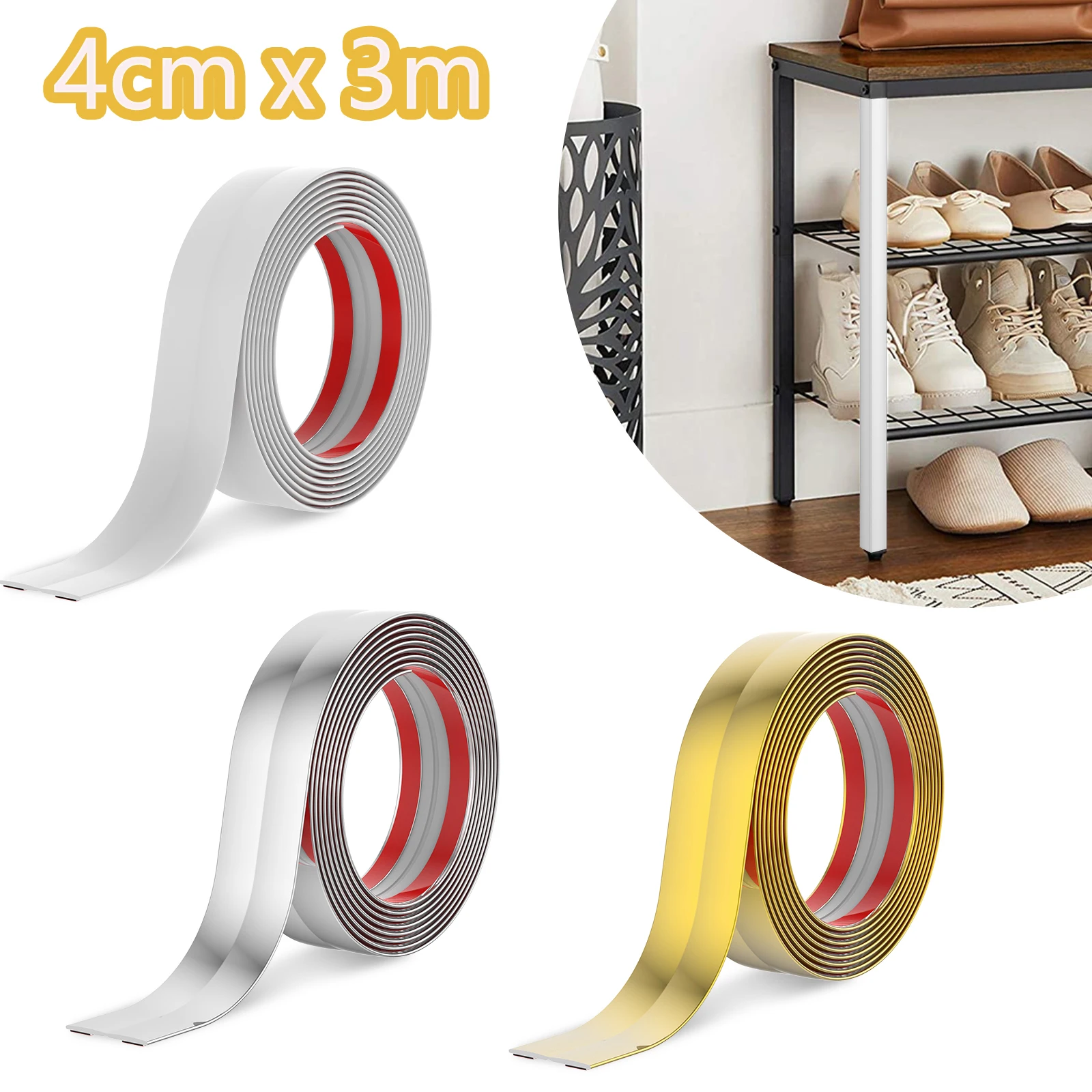 Flexible Wall Corner Protector Moulding Trim Peel and Stick Wall Corner Guards Edge Protector Self Adhesive Molding Trim Strip