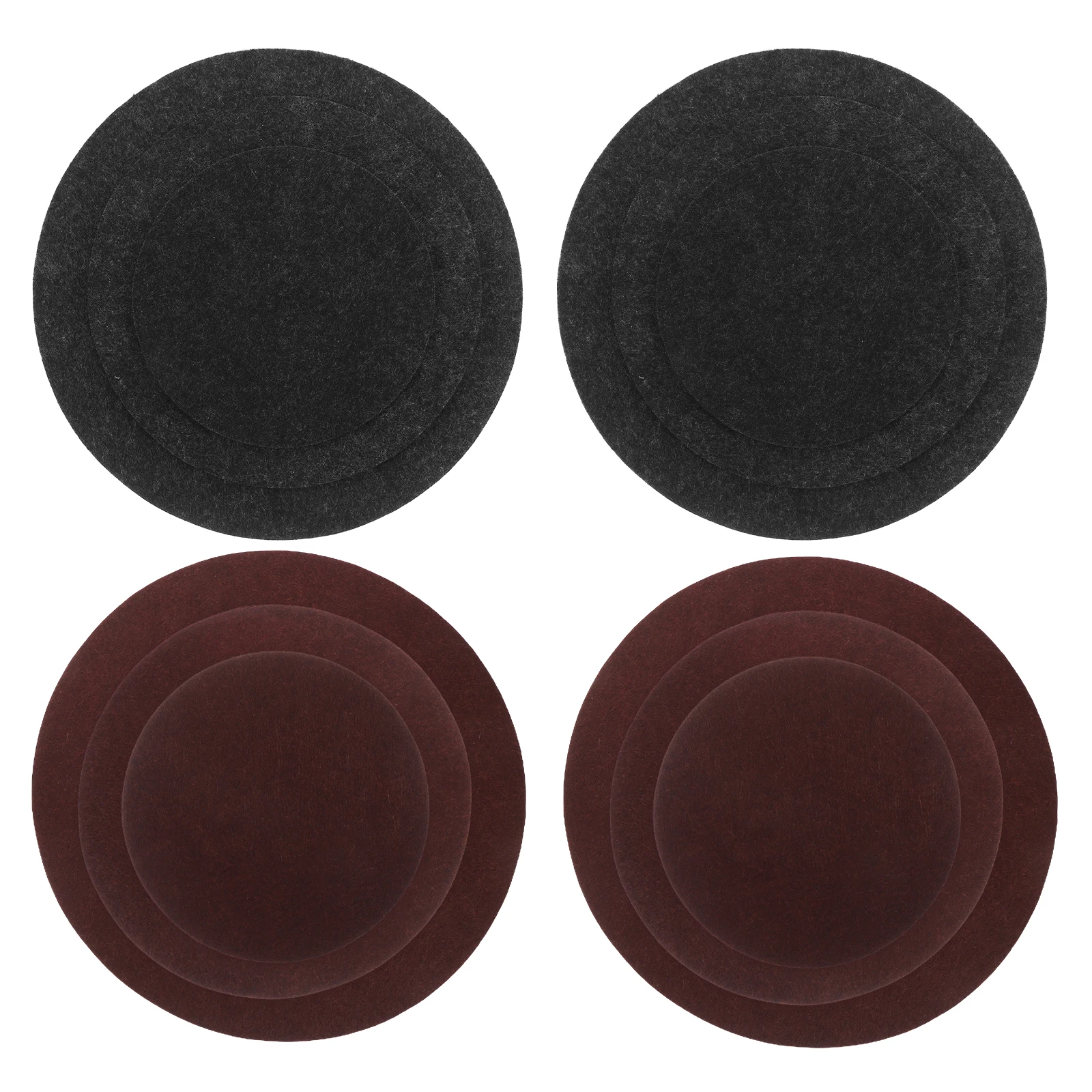 

12pcs Round Felt Coasters Durable Reusable Dual Sided Anti Slip Plant Pot Mats Vase Mat Flower Coasters Absorbent Pad