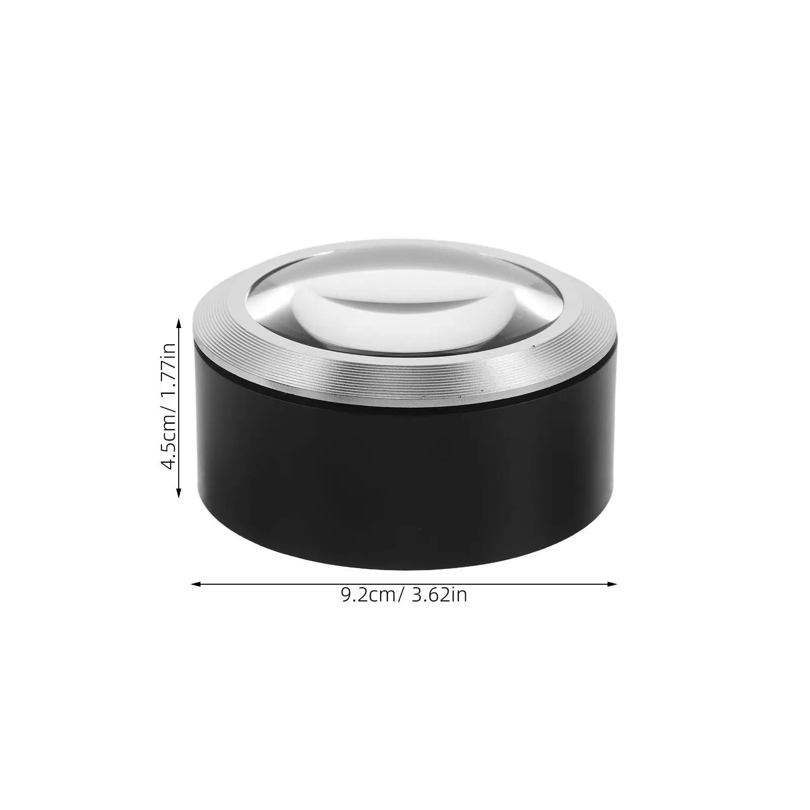 LED Lighted Desktop Magnifier Dome 5X Magnification for Seniors Reading Inspection Coins Low Magnifier with Bright