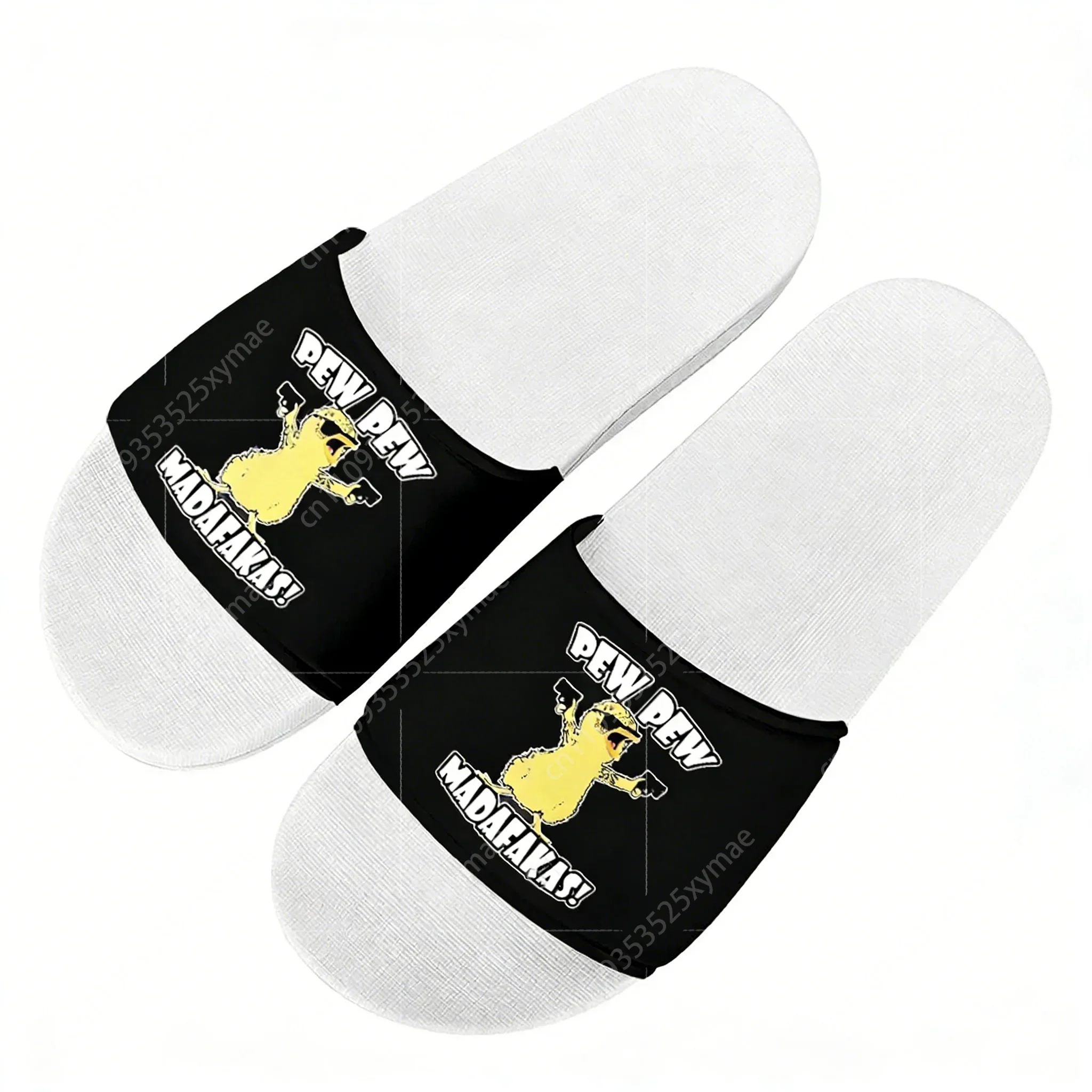 Pew Pew Madafakas Fun Pattern Slippers Home Water Shoes Pop Fashion Mens Womens Beach Pool Sandals Custom Summer Slipper