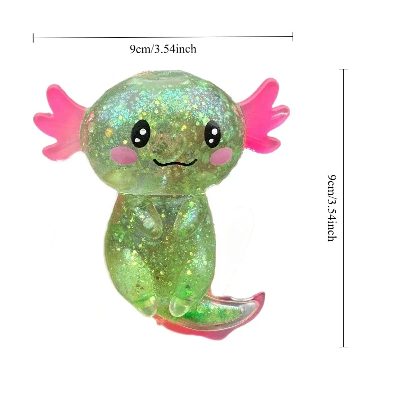 Colorful Axolotl Squishy Fidget Toy Stress Relief Sensory Gift_voghion.com