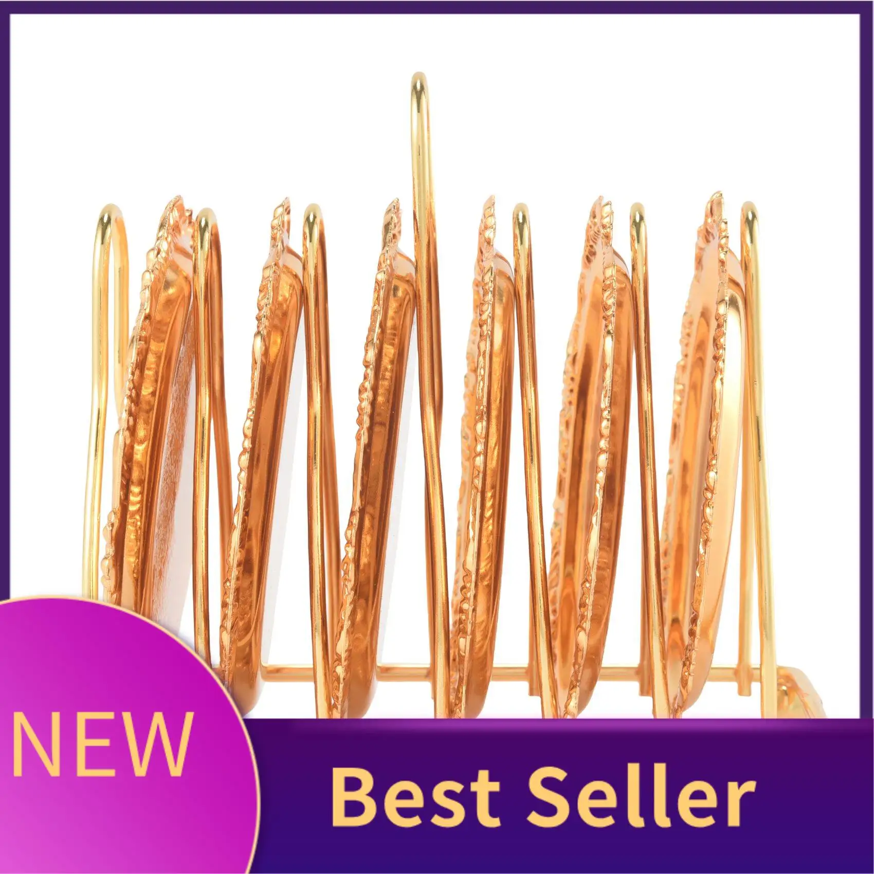

ABLU-Series 6 Piece Roller Coaster Creative Drink Coaster Decorative Frame Non-Slip Metal Coaster Desktop Display With Pole Fram