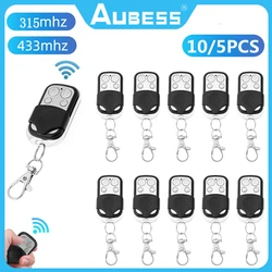 AUBESS 433/315MHz RF Remote Control 4 Button Car Key Garage Door Opener Remote Control Copy Electronic Gate Control Duplicator