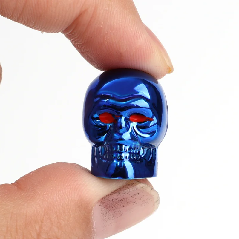 Skull Valve Cap Dustproof Protector Covers Car Motorcycle Bike Truck Wheel Tyre Tires Valve Stem Antirust Copper Core Cap