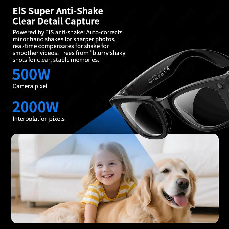LIGE Kamera Video Smart Brille Männer AI Stimme Assistent Brillen Übersetzung Bluetooth Anruf WIFI Übertragung Foto Brille Neue
