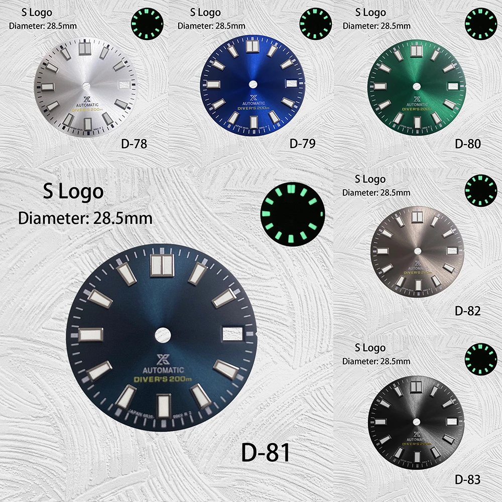 

NH35 Dial 28.5mm sun patterned modification suitable for NH35 mechanical movement dial customization of men's watch accessories