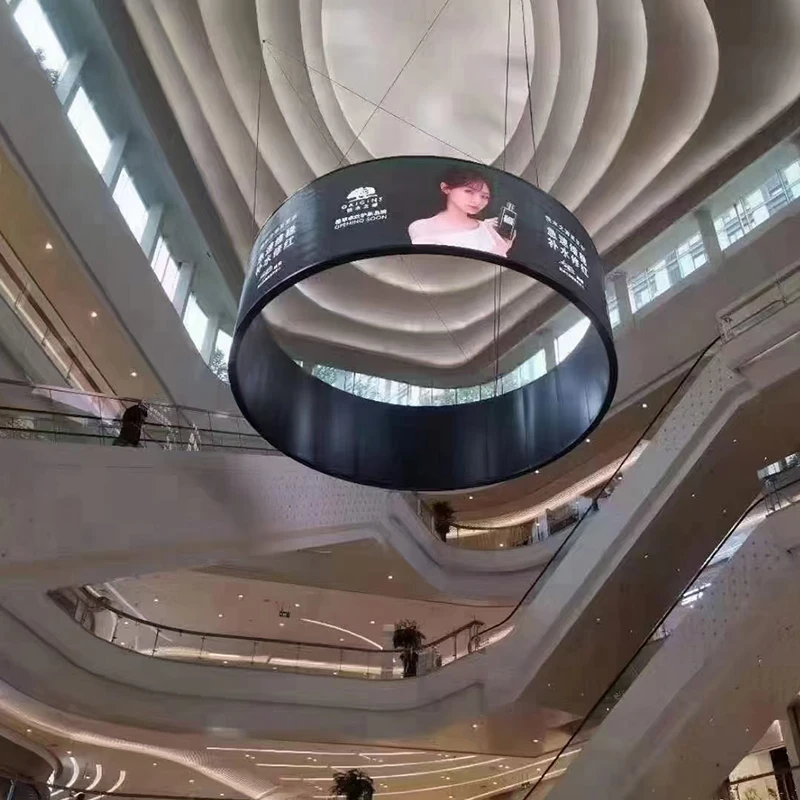 Shenzhen P4 Layar LED Digital Dapat Diprogram RGB Dalam Ruangan Tanda Iklan Fleksibel Panel LED Layar Video Dinding untuk Iklan