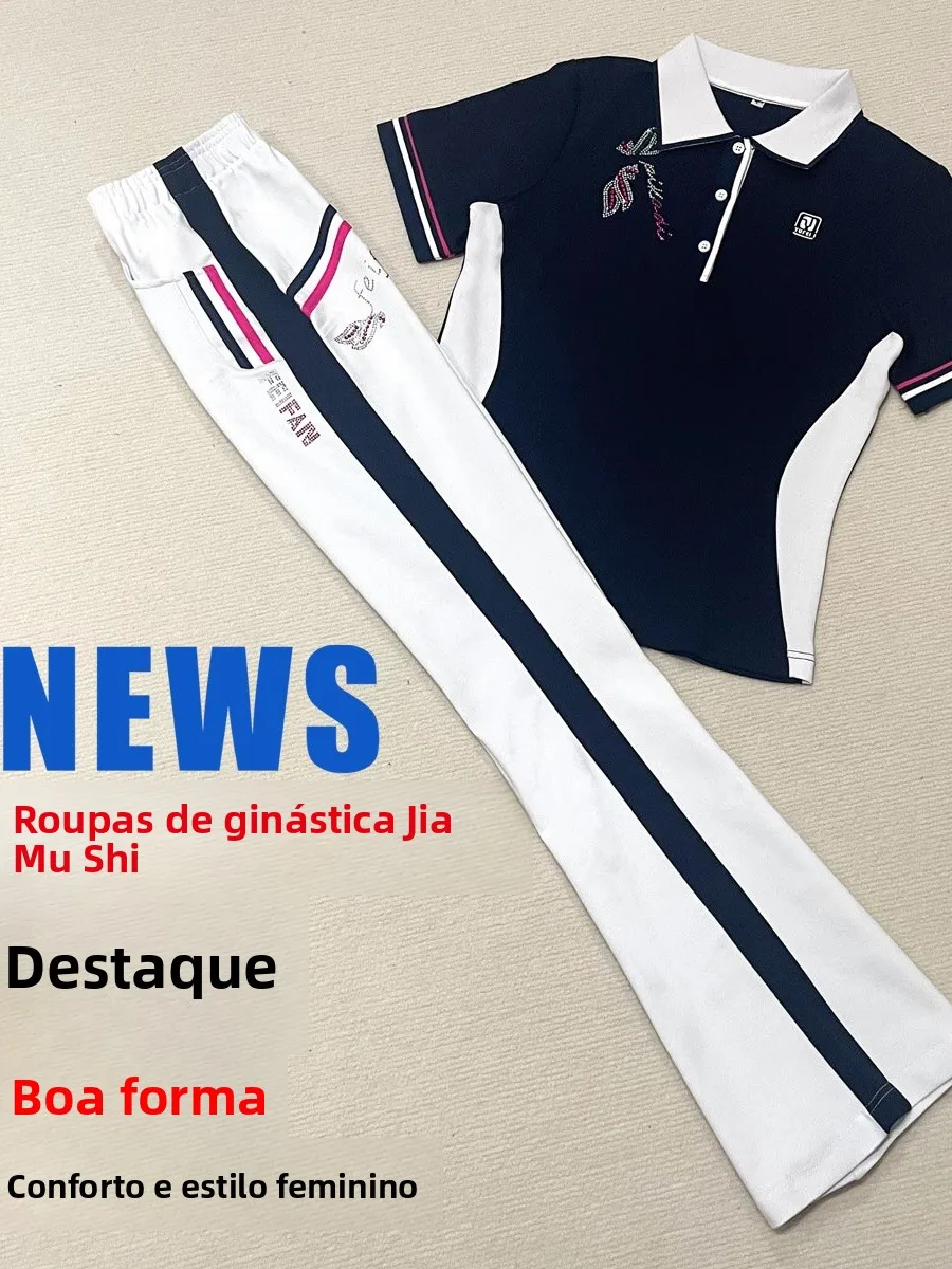 conjunto-de-baile-cuadrado-de-manga-corta-de-algodon-rojo-romano-transpirable-azul-galaxia-y-blanco-traje-de-fitness-tradi