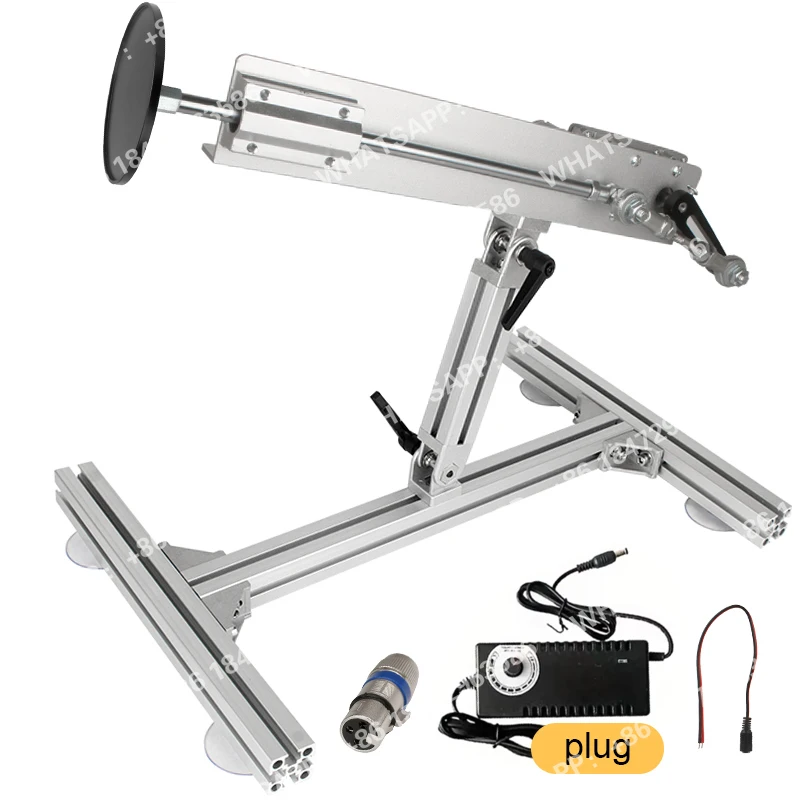 Big Stroke Telescopic Linear Actuator with Bracket Suction Cup and 3XLR Connector 6-20CM/3-15CM/2-8CM Stroke Adjustable 100-240V