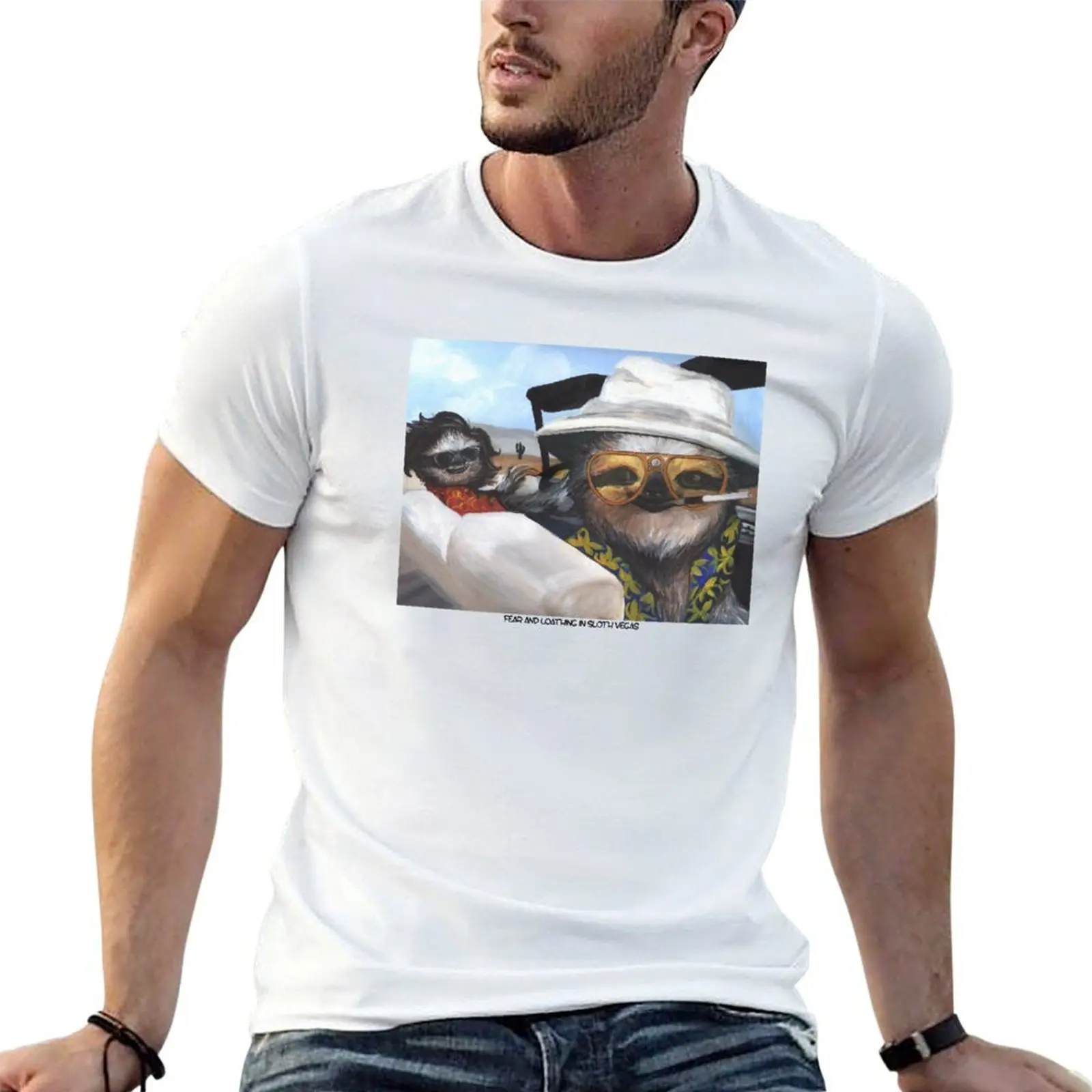 Fear and Loathing in Sloth Vegas T-Shirt vintage rapper graphic tees t shirts for men pack