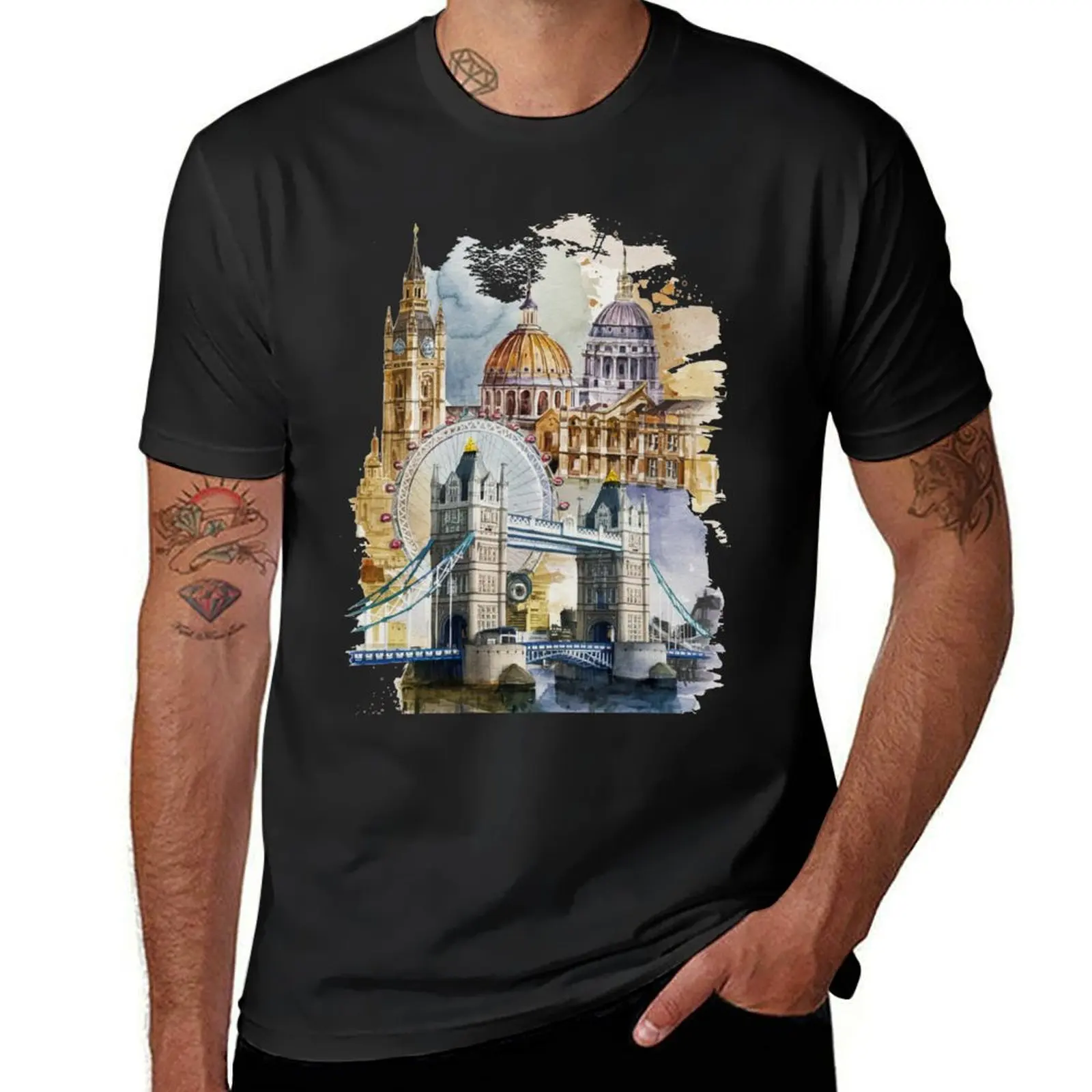 

London T-Shirt vintage clothes sublime funnys summer tops mens graphic t-shirts