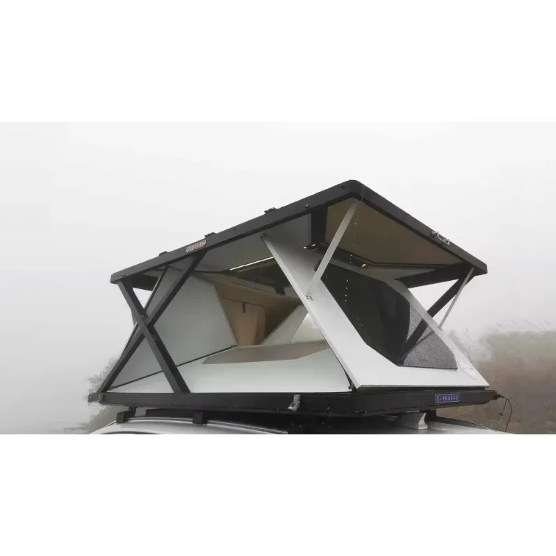 Nuovo camion esterno 600w campeggio solare camper rimorchio da viaggio automatico in alluminio 3-4 persone tetto per auto tenda da tetto tende da tetto a guscio duro