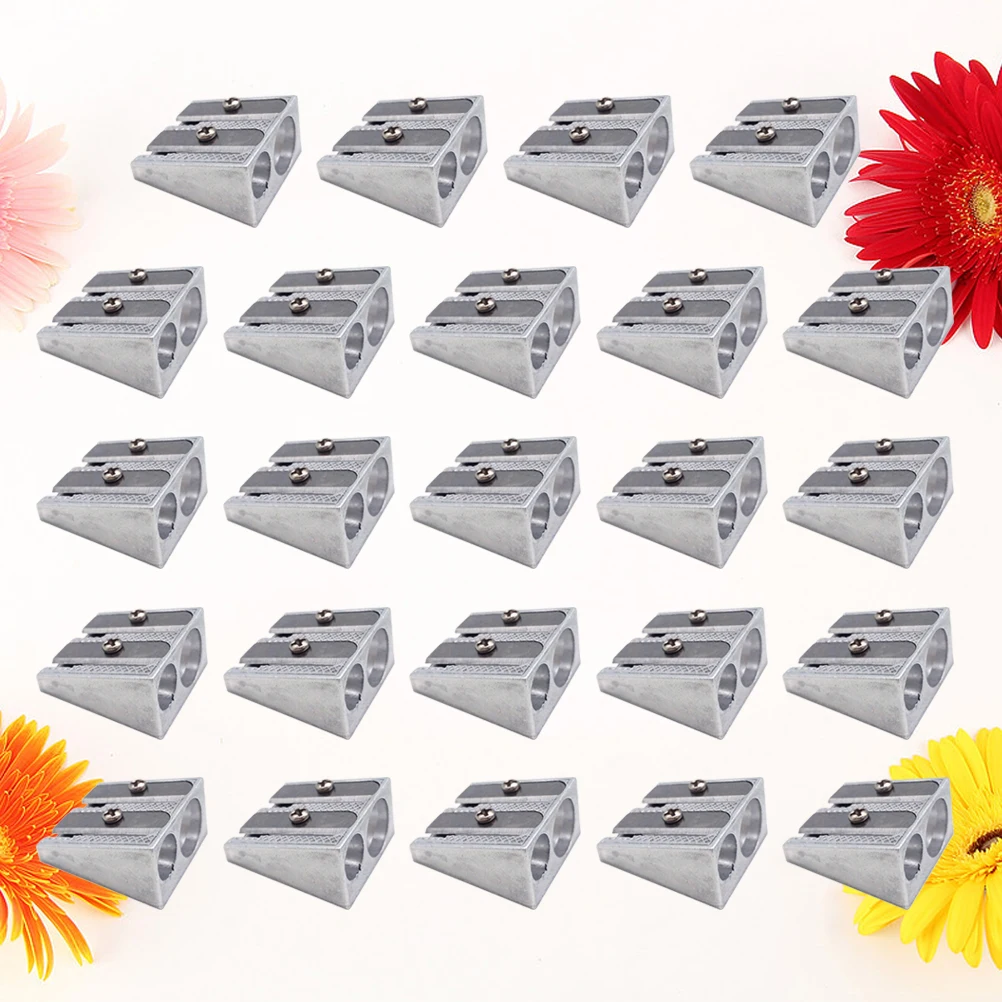 

Pcs Mini Double Hole Pencil Sharpener Stainless Steel Pencil Sharpener Aluminum Pencil Sharpener Pencil Sharpener Creative Stati